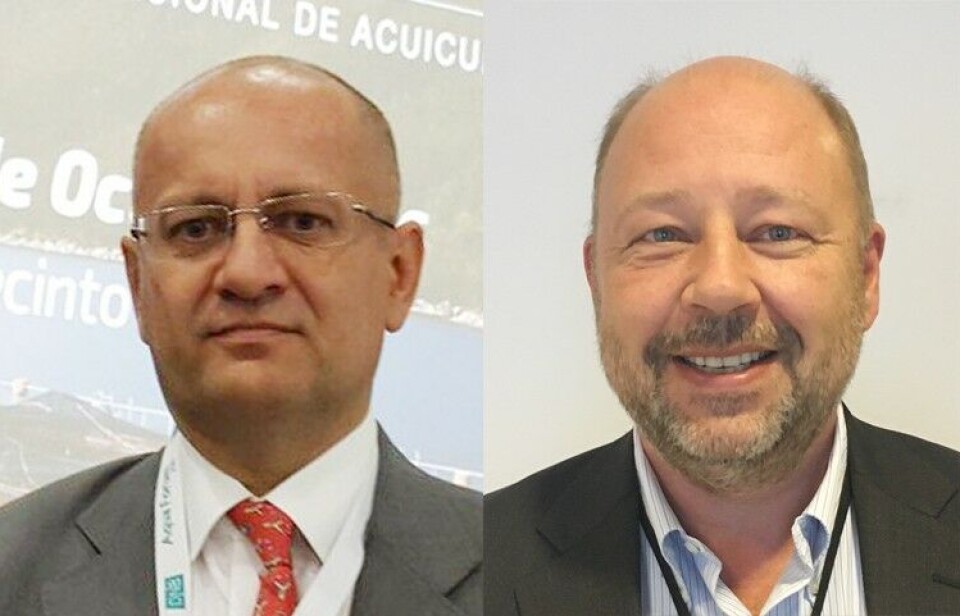 Dag Sletmo, analista de DNB Bank, y Jan Petter Lindsetmo, Client Manager de DNB Bank Chile.