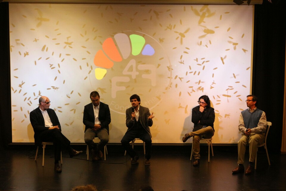 Panelistas charla F4F. Imagen: Daniel Nieto, Salmonexpert.