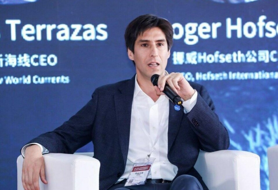 Nicolás Terrazas, CEO de NWC, en un panel de la Feria de Shangái. Foto: NWC.