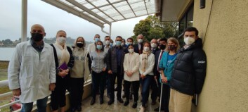 El Ministro de Ciencia se reunió con investigadores del centro i-mar, el Gobernador regional y la Delegada presidencial. Foto: Loreto Appel, Salmonexpert. El Ministro de Ciencia se reunió con investigadores del centro i-mar, el Gobernador regional y la Delegada presidencial. Foto: Loreto Appel, Salmonexpert.