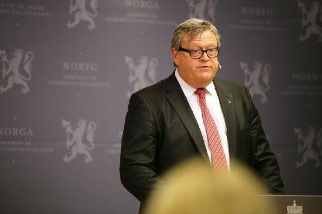 Ministro de Pesca de Noruega, Harald T. Nesvik. Foto: Ministerio de Comercio e Industria de Noruega.
