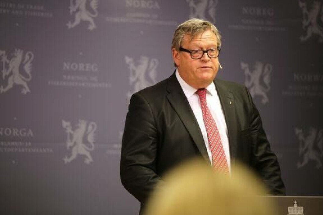 Ministro de Pesca de Noruega, Harald T. Nesvik. Foto: Ministerio de Comercio e Industria de Noruega. Ministro de Pesca de Noruega, Harald T. Nesvik. Foto: Ministerio de Comercio e Industria de Noruega.