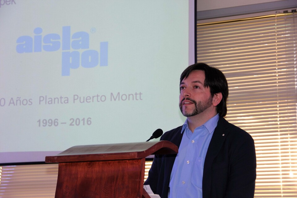 Paulo Bravo, gerente general de Aislapol. Foto: Loreto Appel, Salmonexpert.