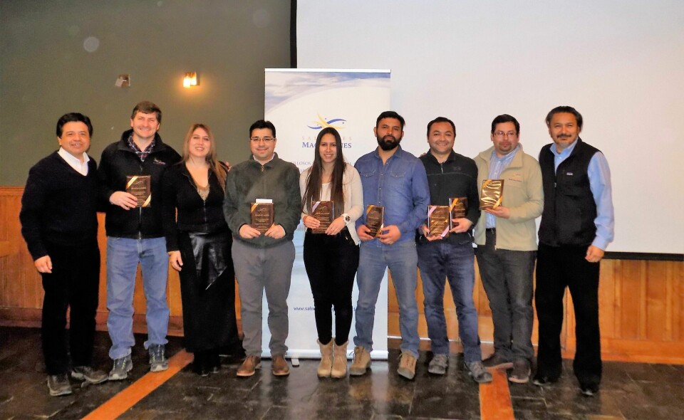 Premiación del 1º Concurso de Innovación de Salmones Magallanes. Foto: Salmones Magallanes.
