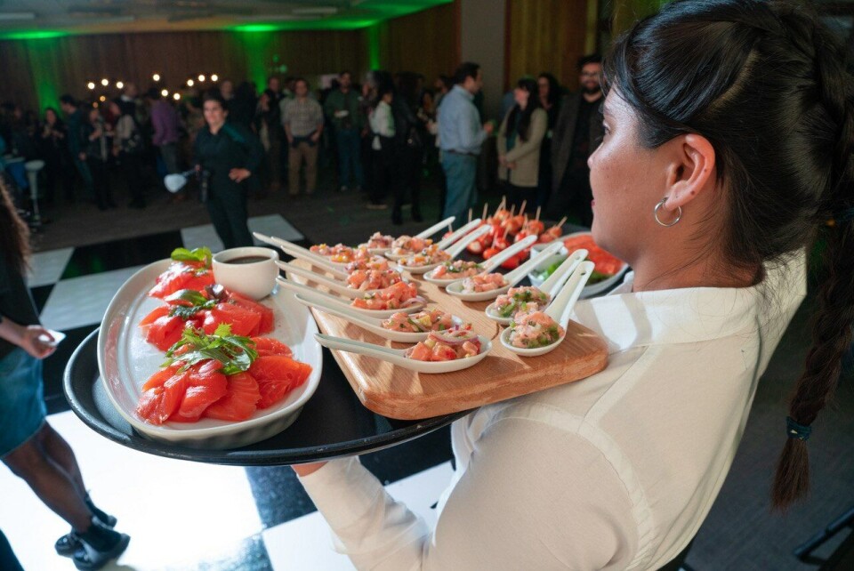 Participantes del evento pudieron disfrutar del salmón de las empresas con las que Cargill trabaja. Foto: Cargill.