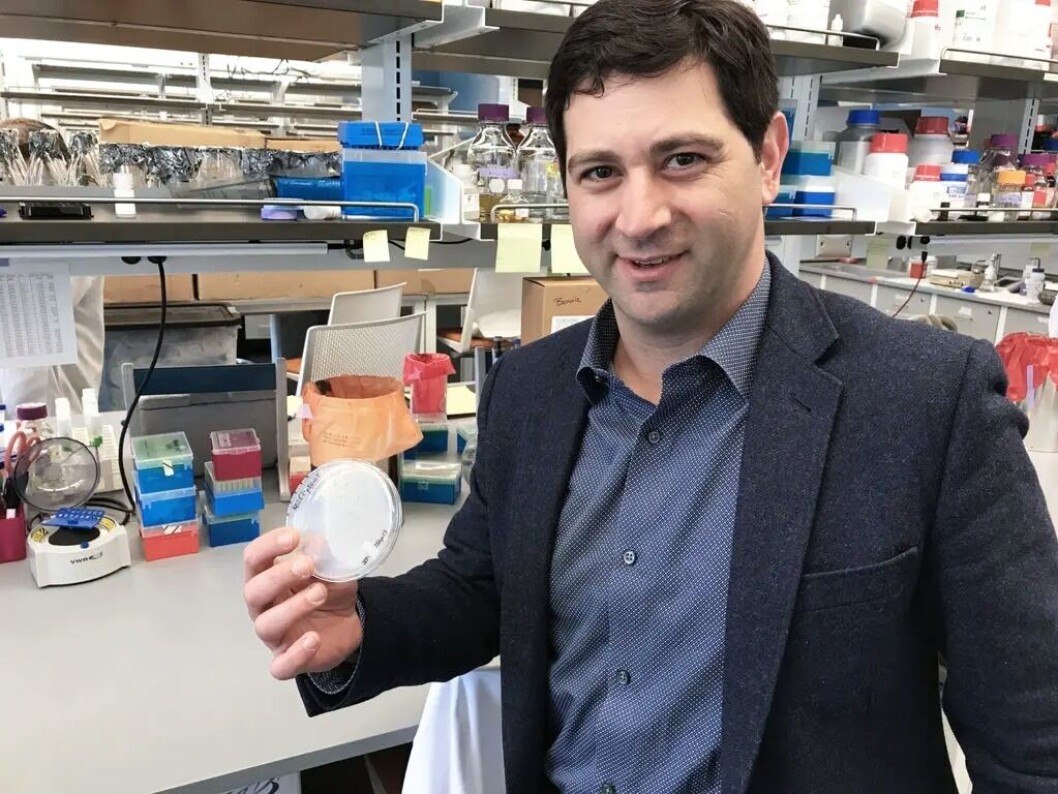 El CEO de KnipBio, Larry Feinberg, en su laboratorio en Lowell, Massachusetts, EE. UU. Foto: James Wright. El CEO de KnipBio, Larry Feinberg, en su laboratorio en Lowell, Massachusetts, EE. UU. Foto: James Wright.