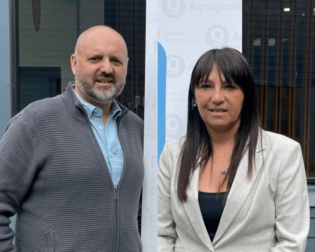Dennys Romo y Paula Vera. Foto: Aquagestión. Dennys Romo y Paula Vera. Foto: Aquagestión.