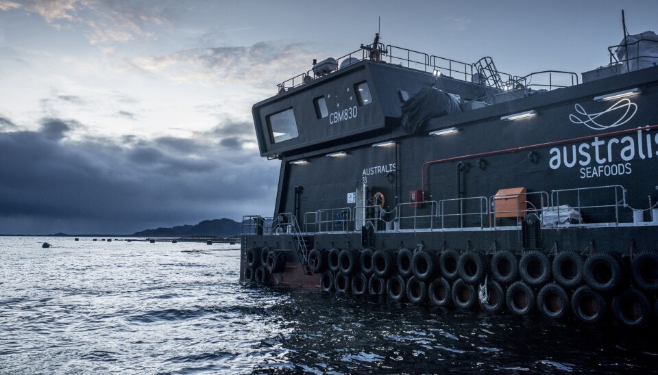 Pontón de Australis Seafoods.