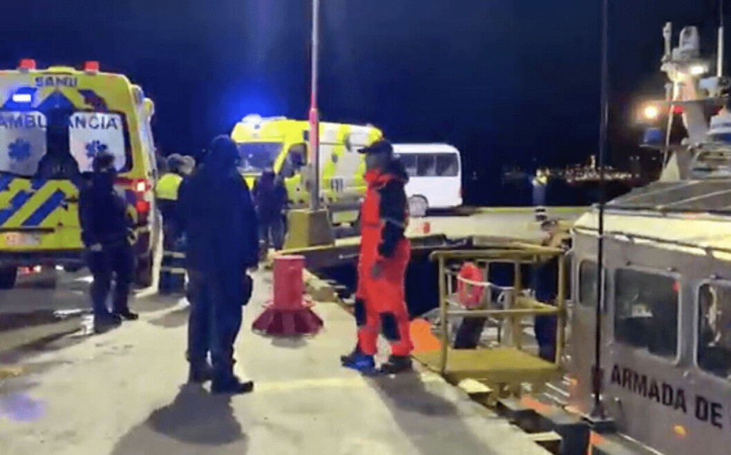 Tripulantes se encontraban en buenas condiciones. Captura de pantalla video Armada. Tripulantes se encontraban en buenas condiciones. Captura de pantalla video Armada.