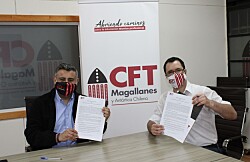 CFT Estatal firma convenio de colaboración con salmonicultora magallánica