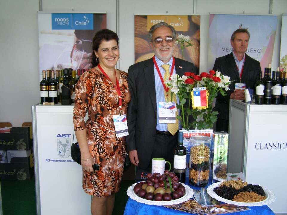 Stand de Chile en Vladimir, Rusia. Foto: Prochile.