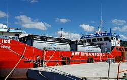 Chile: Comienza a operar nueva barcaza para baños con peróxido de hidrógeno