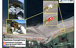 Chilenos crean tecnología para detectar residuos salmonicultores en playas