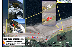 Chilenos crean tecnología para detectar residuos salmonicultores en playas