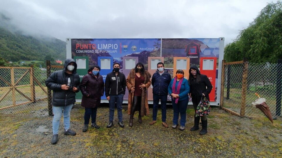 Inauguración punto limpio en Puyuhuapi. Foto: AquaChile.