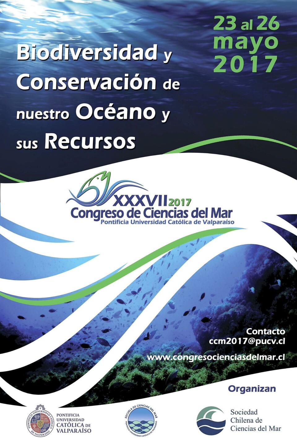 Afiche XXXVII Congreso de Ciencias del Mar.