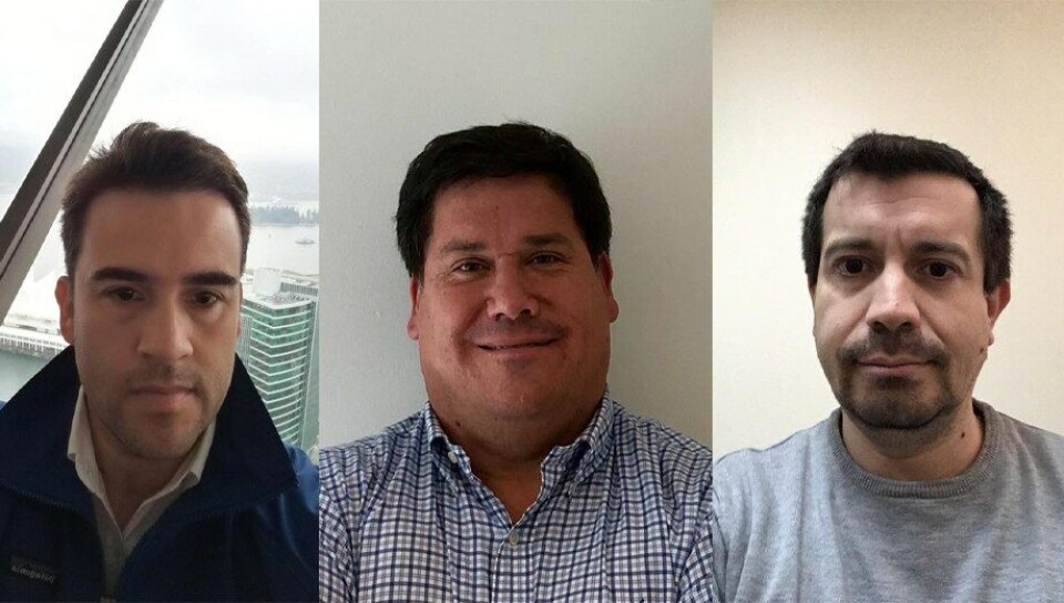 De izquierda a derecha: Miguel Portus, CGO de Lago Sofía Circular Food; Juan Pablo Barrales, gerente de Administración y Ventas de Pentair; y Francisco Albornoz, de la facultad de Agronomía e Ingeniería Forestal de la Pontificia Universidad Católica de Chile. Foto: Lago Sofía Circular Food.