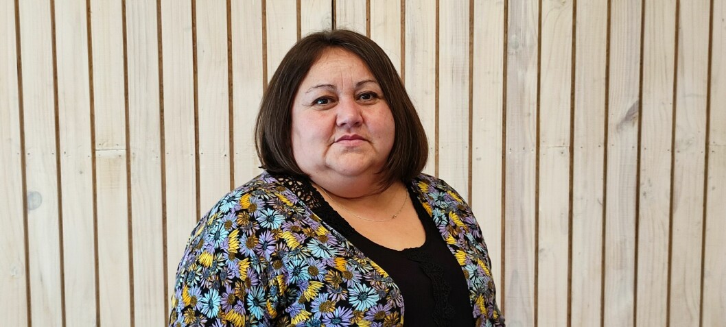 Marta Oyarzo, presidenta de la Coordinadora Nacional de Trabajadores de la Industria del Salmón y Ramas Afines. Foto: Loreto Appel, Salmonexpert.