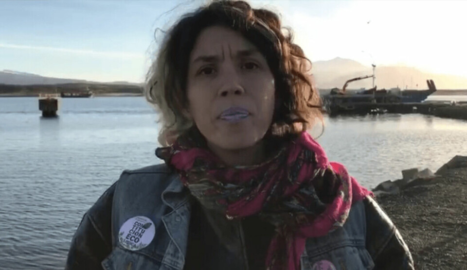 La vocera de la organización, Loreto Vásquez, aparece en el polémico video.