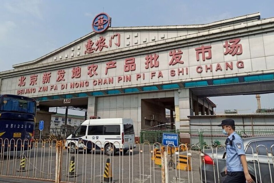 El mercado Xinfadi de Pekín donde surgió nuevo brote de coronavirus en China. Foto: Reuters.