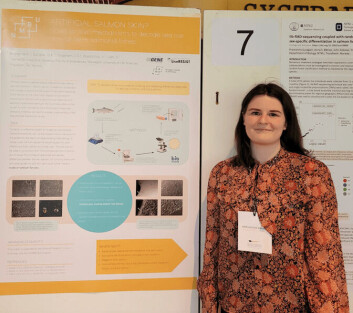 Mari Austad Brandt, estudiante de doctorado de la NMBU. Foto: Salmonexpert. Mari Austad Brandt, estudiante de doctorado de la NMBU. Foto: Salmonexpert.