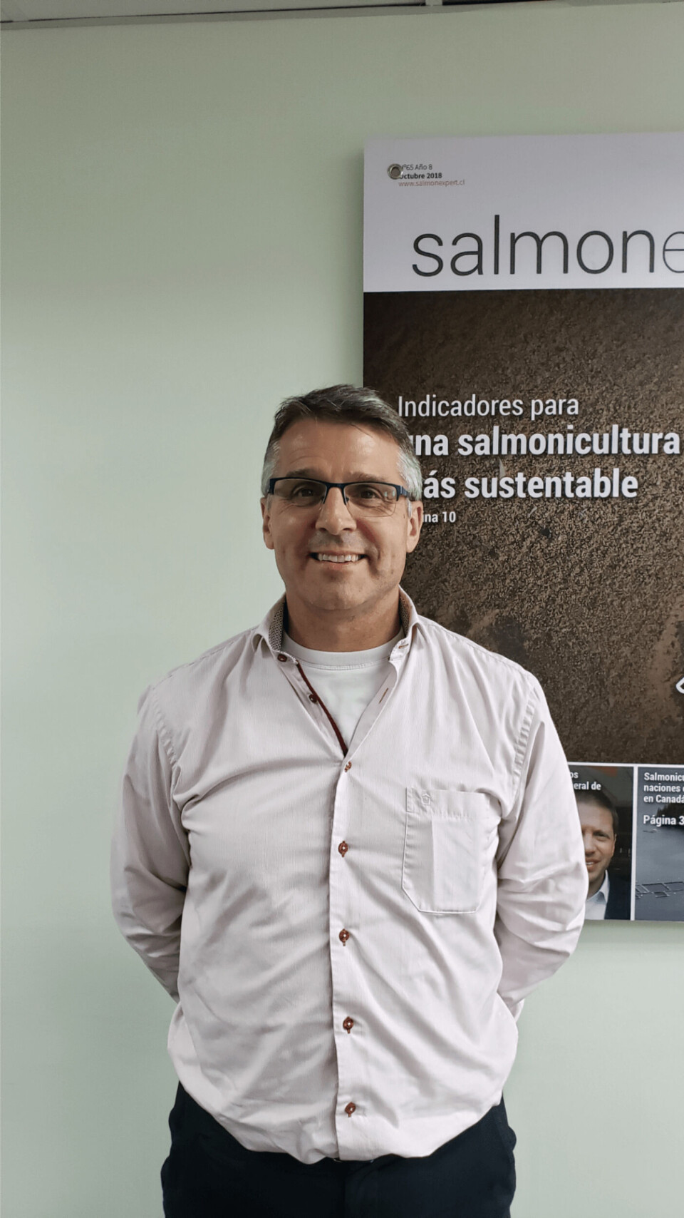 Neil Manchester, director ejecutivo de Aquaculture Business de Hendrix Genetics. Erich Guerrero, Salmonexpert.