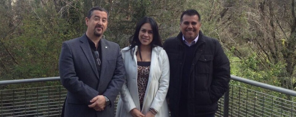 Dr. Jaime Figuero, Mg. Lady Castro y Dr. Rubén Avendaño-Herrera. Foto: Incar.