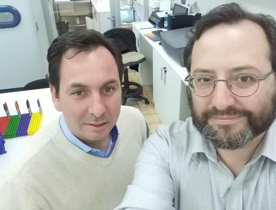 De izquierda a derecha: Dr. Matías Peredo y Dr. Jorge Parodi. Foto: Dr. Jorge Parodi.
