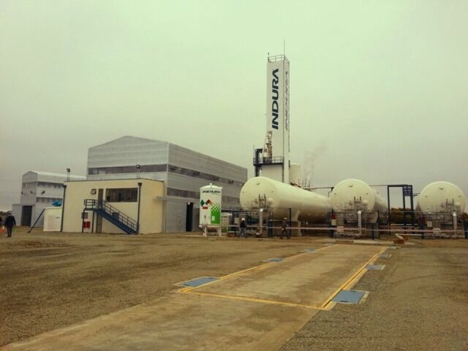 Planta de gases Indura region de Los Lagos