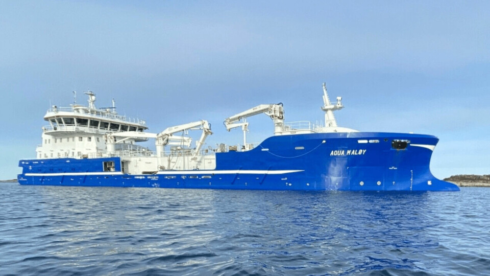 El Aqua Maloy de 3.900 m3 de capacidad es el primer wellboat que utiliza la tecnología de Blue Unit.