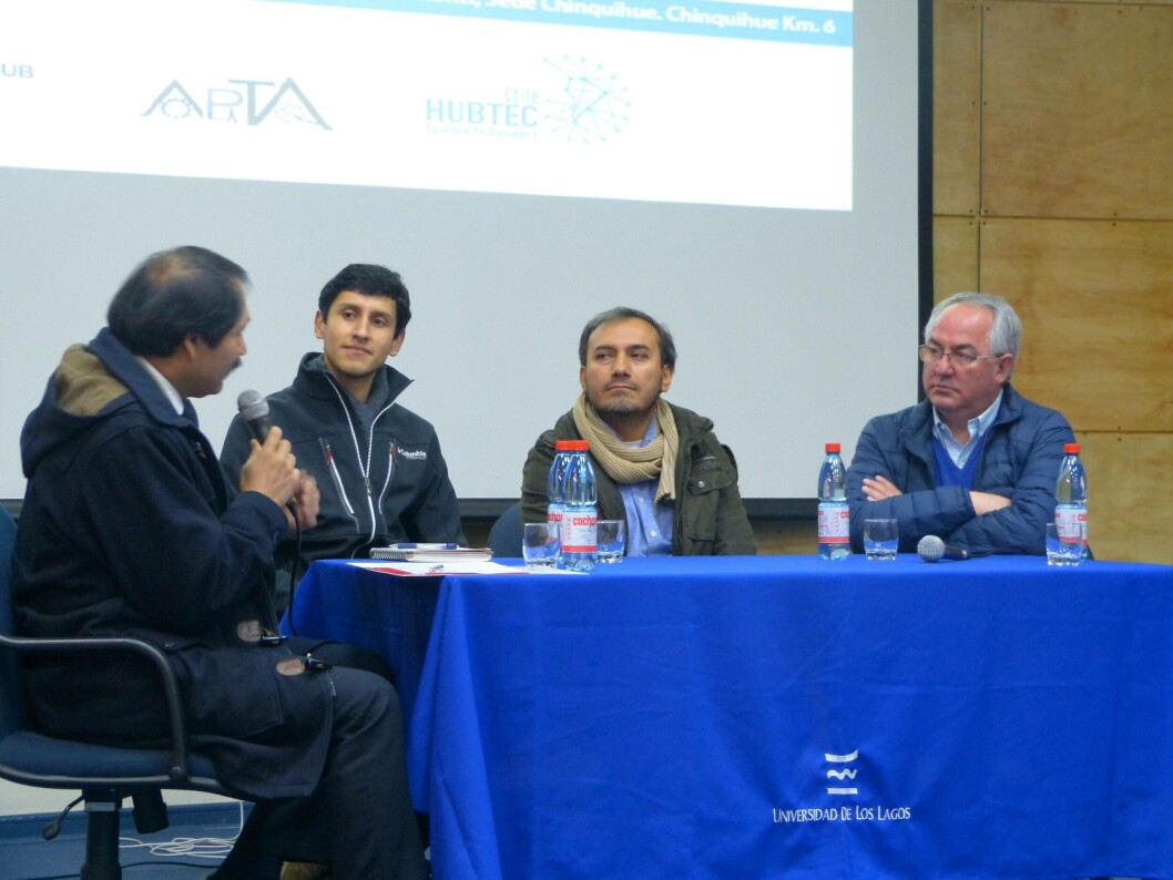 Atilio Morgado, Pablo Fuentealba, Jaime Romero y Alejandro Yáñez. Foto: Loreto Appel, Salmonexpert. Atilio Morgado, Pablo Fuentealba, Jaime Romero y Alejandro Yáñez. Foto: Loreto Appel, Salmonexpert.