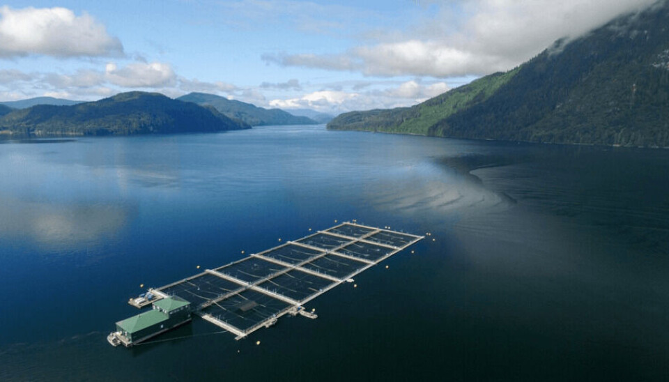 Centro de Mowi en Columbia Británica.