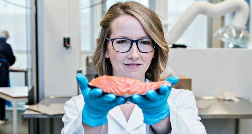 Siri Storteig Horn ha estudiado la heredabilidad de los ácidos grasos en reproductores de “SalmoBreed”. Ella ha encontrado grandes diferencias. Foto: Nofima