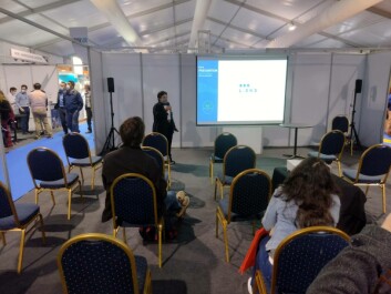 Lanzamiento de L-End en AquaSur 2022. Foto: Salmonexpert. Lanzamiento de L-End en AquaSur 2022. Foto: Salmonexpert.