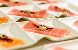 Lanzan sashimi de salmón vegano