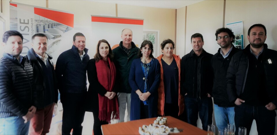 Equipo de Fundación Chile y Fraunhofer. Foto: Loreto Appel, Salmonexpert.
