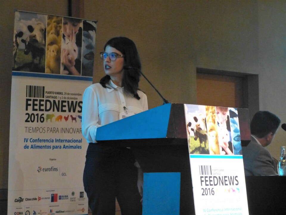 Valeria Campos, reportera investigadora de Feed&Food. Foto: Loreto Appel, Salmonexpert