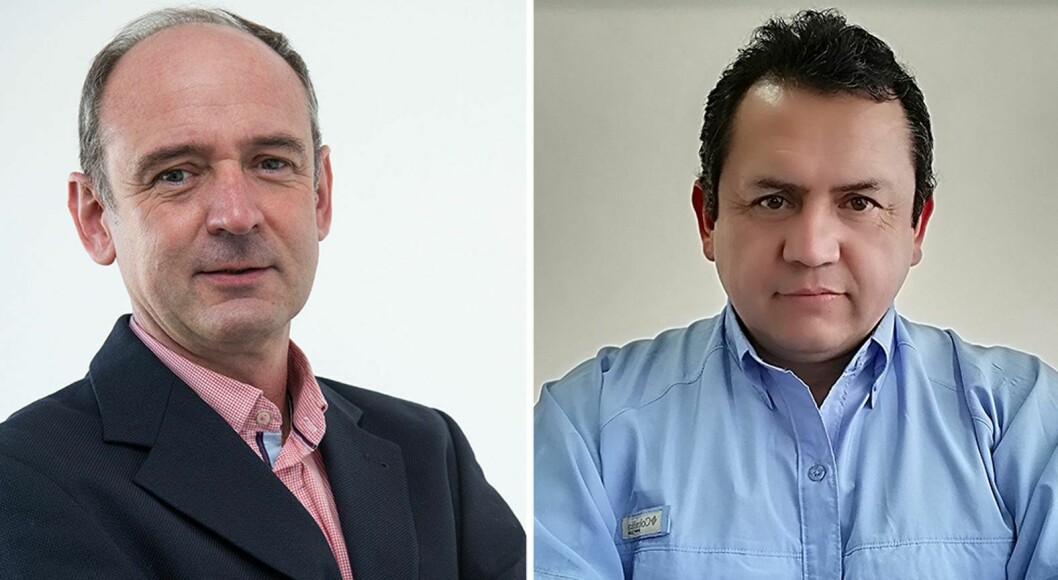 Carlos Lobos, Business Unit Director de Pharmaq Analytiq Chile y Jaime Coronado, jefe área Ecografía de Pharmaq Analytiq Chile. Imagen: Pharmaq.