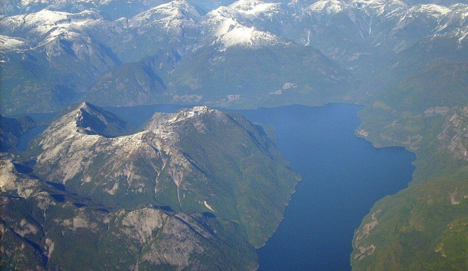 Grieg Seafood perdió 250.000 peces debido a una FAN en Jervis Inlet, en la foto. Imagen: Wikipedia