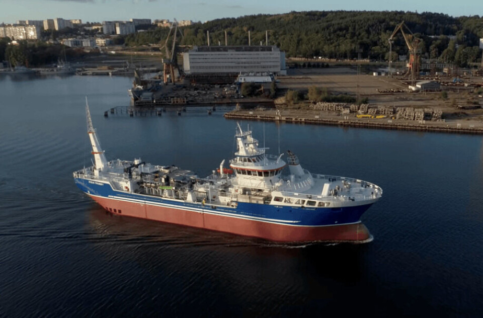 Aqua Tromoy es el wellboat más grande de Canadá. Foto: Mowi Canadá Oeste.