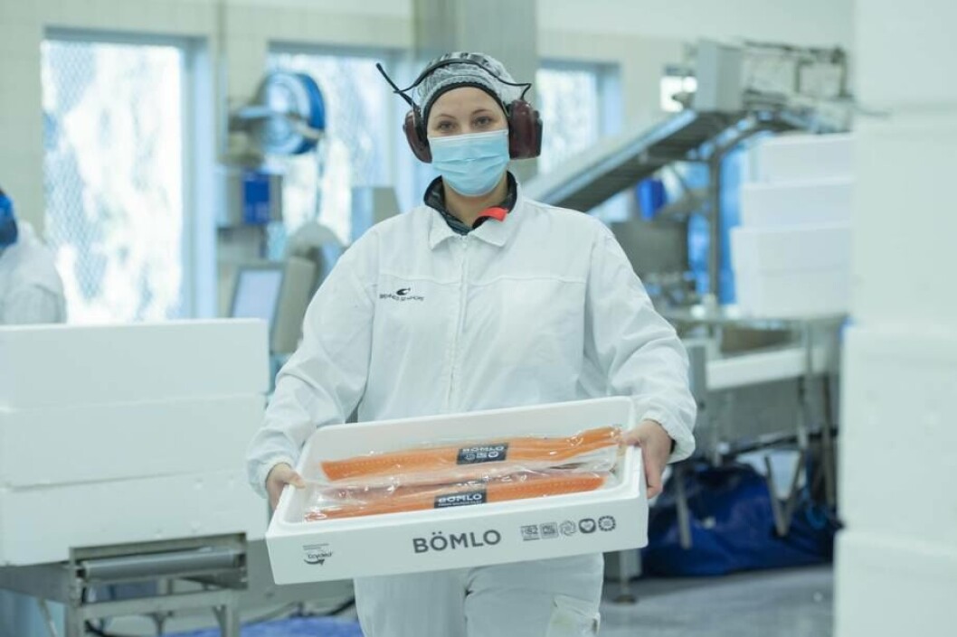 Bremnes Seashore es la primera en el mundo en utilizar comercialmente cajas para salmón fabricadas con la materia prima Ccycled. Foto: Bremnes Seashore. Bremnes Seashore es la primera en el mundo en utilizar comercialmente cajas para salmón fabricadas con la materia prima Ccycled. Foto: Bremnes Seashore.