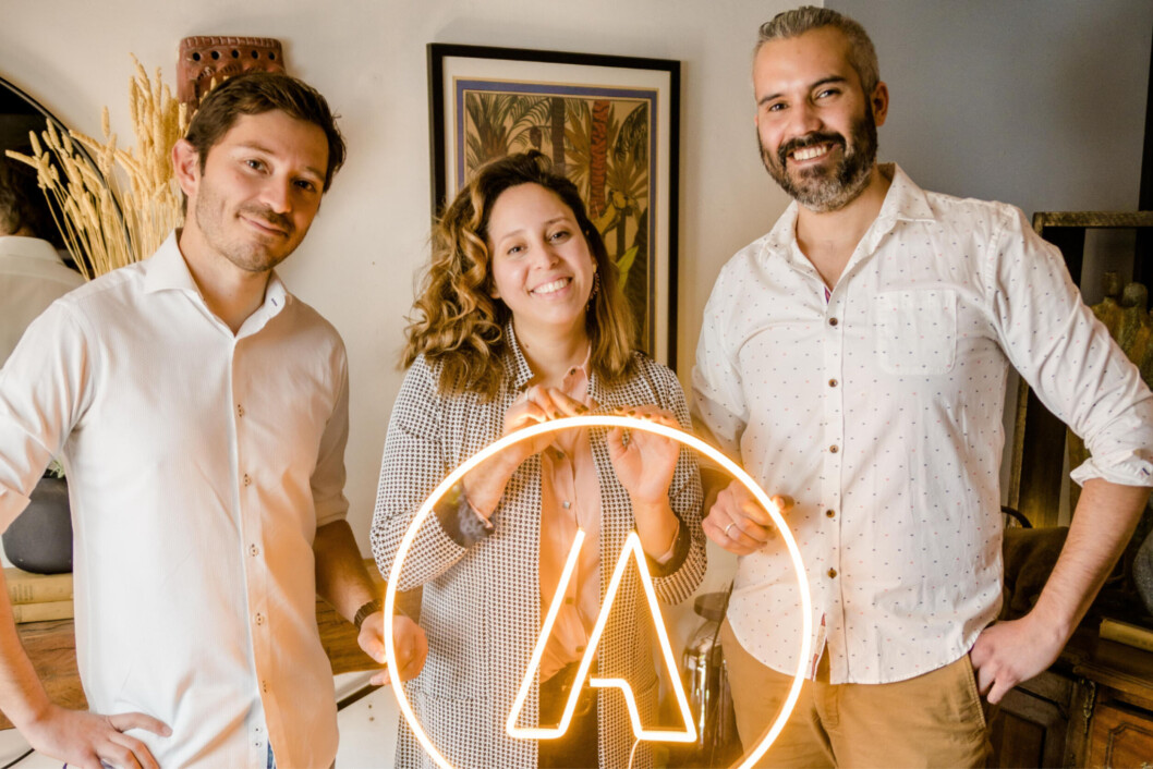 Francisco Paredes, Madelaine Valderrama e Ismael Valenzuela, de Altum Lab: Foto: Altum Lab Francisco Paredes, Madelaine Valderrama e Ismael Valenzuela, de Altum Lab: Foto: Altum Lab