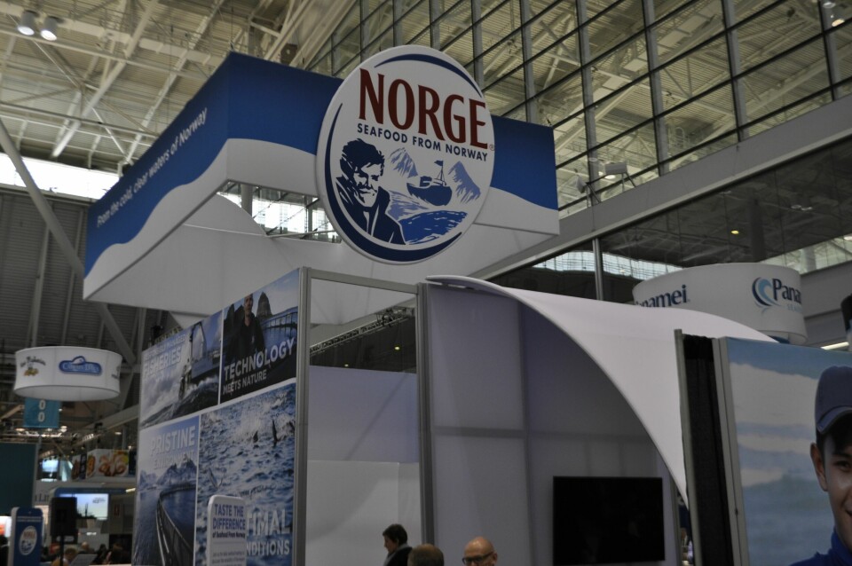 Stand del Consejo Noruego de Productos del Mar en la Seafood Expo North America. Foto: Daniella Balin.