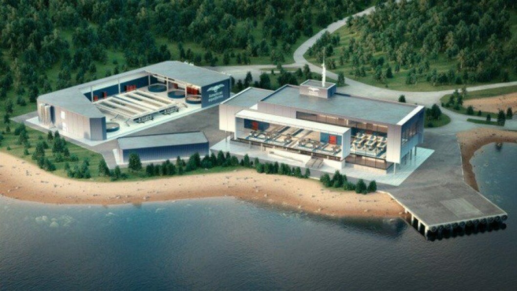 American Aquafarms planea una planta de proceso en Goldsboro, Maine. Imagen: American Aquafarms. American Aquafarms planea una planta de proceso en Goldsboro, Maine. Imagen: American Aquafarms.