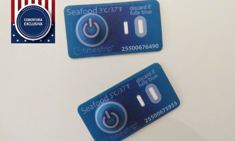 “Timestrip Seafood” puede detectar las brechas de temperatura durante el procesamiento y transporte de pescado.