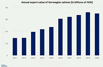 Noruega: Valor de envíos de salmón en 2020 es el segundo más alto registrado