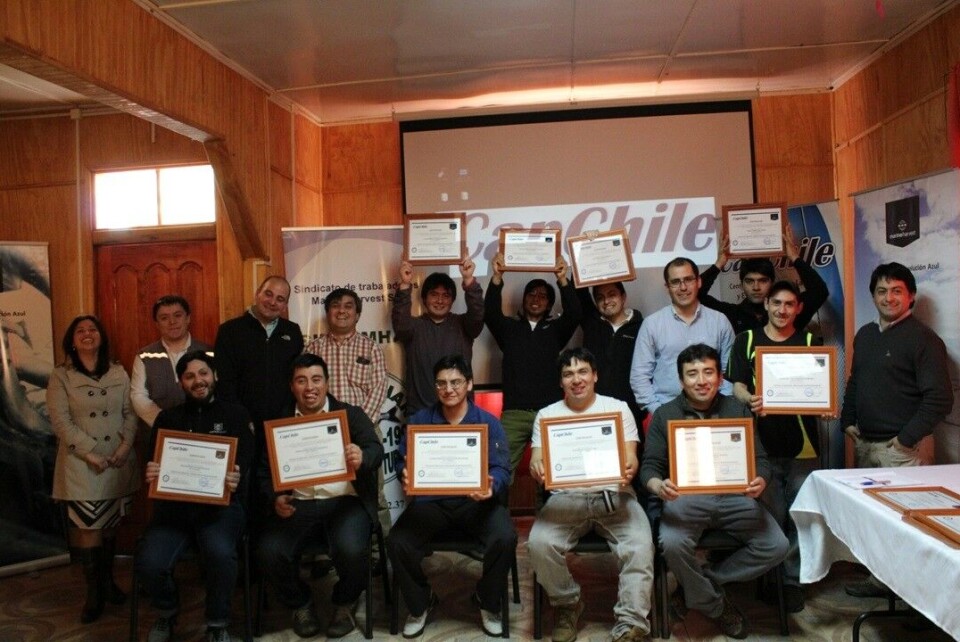 Capacitación de trabajadores. Foto: Marine Harvest.