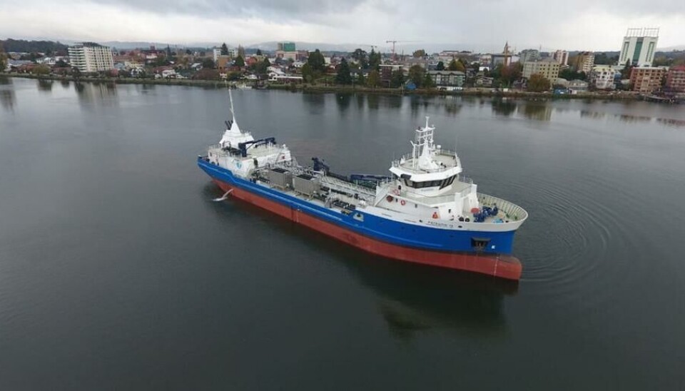 Nave Patagón IX en operaciones.