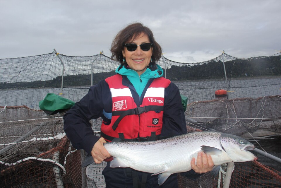 Vilma Cavieres. Foto: Mowi Chile.