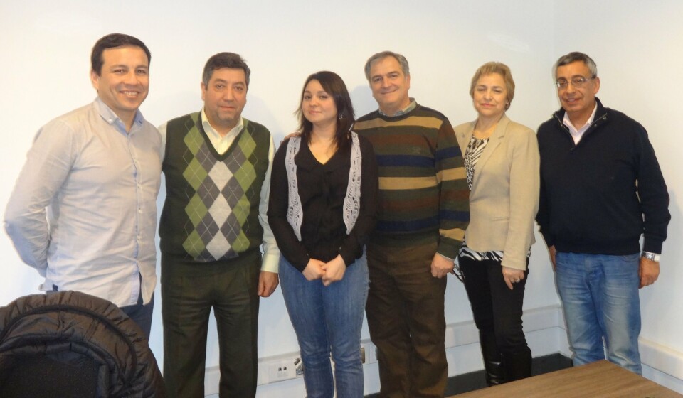 Rodrigo Valencia L, Ricardo Magri O, Mitsi Verdugo S, Drago Covacich M, Raquel Muñoz C y Miguel Legaza S.. Foto: Nova Austral.